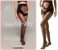 CALZEDONIA rajstopy ciążowe czarne MATERNITY cienkie 20 den rozmiar 3 (M) Calzedonia