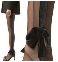 Calzedonia rajstopy damskie gładkie Party Legs 30 den czarne kokarda roz. M Calzedonia