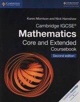 Cambridge Igcse(r) Mathematics Core and Extended Coursebook Hamshaw Nick, Morrison Karen