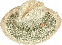 CAMEL ACTIVE SŁOMKOWY KAPELUSZ PANAMA Z BEŻOWO ZIELONYM SPLOTEM M 6FA Camel Active