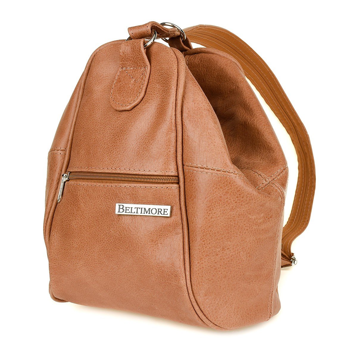 Фото - Жіноча сумка Beltimore Camelowy Plecak damski skórzany torebka 2w1  019 brązowy, beżowy 