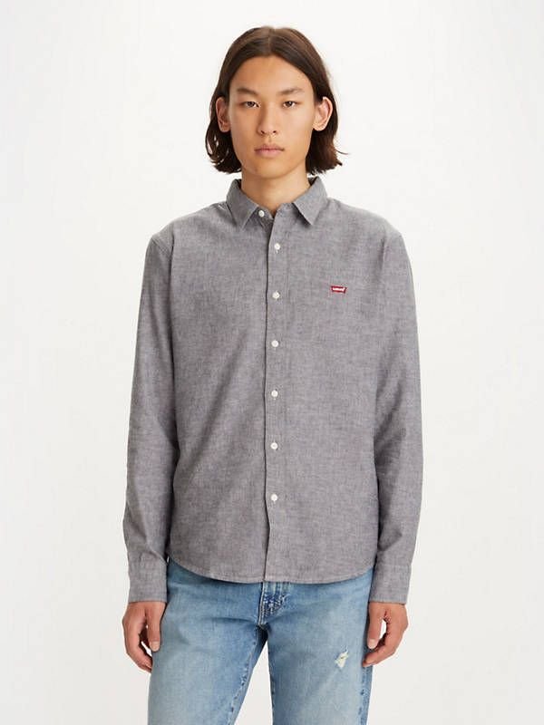 camicie uomo levis 86625 0018 battery shirt grey - Inna marka | Moda ...