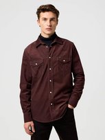 camicie uomo wrangler 112371428 western cord mahogany Inna marka