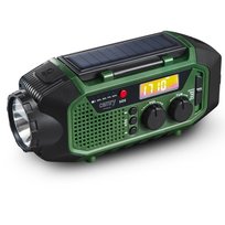 Camry CR 1919 Radio Awaryjne Solarne z Korbką | Bluetooth 5.0 | Powerbank 4000mAh | FM/AM/SW | LED| SOS