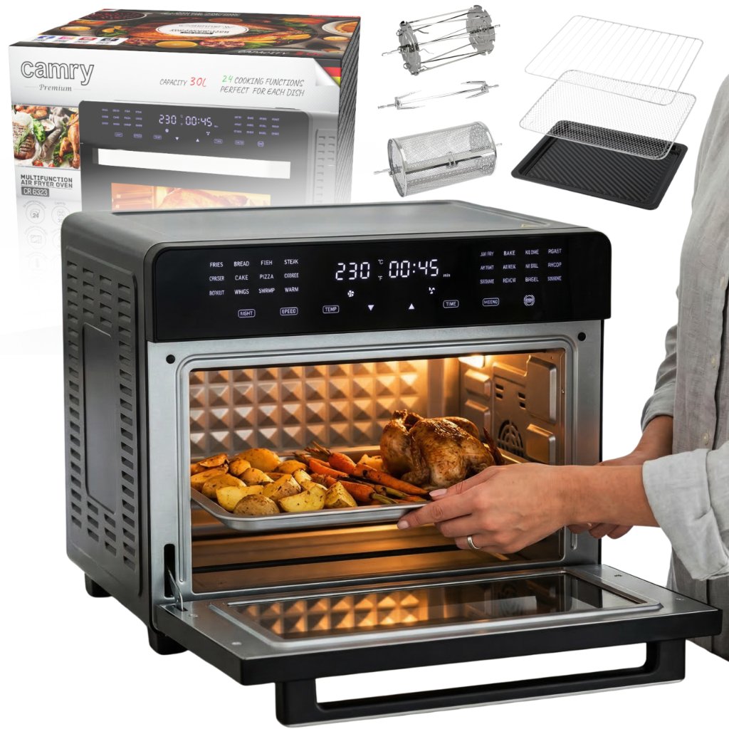 Camry CR 6323 Piekarnik Wielofunkcyjny Air Fryer 30L z Regulacją ...