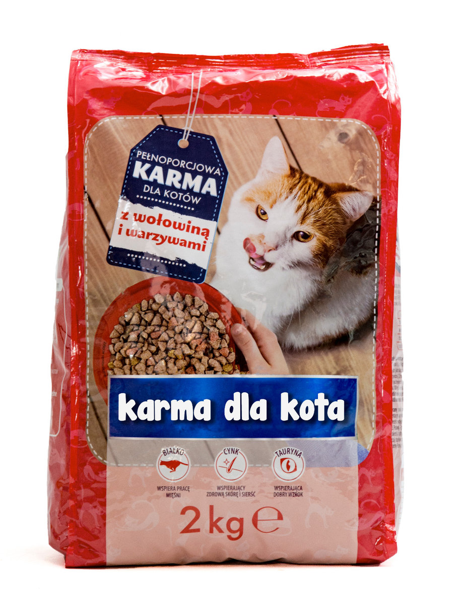 Фото - Котячий наповнювач Karma CANAILLOU sucha  dla kota wołowina/warzywa 2 kg 