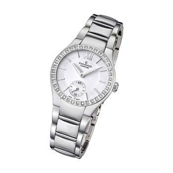 Candino Zegarek damski Classic C4537/1 srebrny analogowy zegarek na rękę ze stali szlachetnej UC4537/1 - Candino