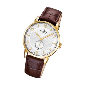 Candino zegarek męski Classic C4592/2 kwarcowy zegarek na skórzanym pasku brązowy analogowy UC4592/2 - Candino