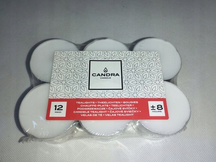CANDRA Candle tea Light Duże wkłady Podgrzewacze 10h 12 szt - Candra ...