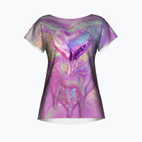 CANDY HEART DRIP T-shirt Damski L DK Syndicate