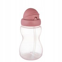 Canpol babies, Bidon ze składaną rurką silikonową, 12m+, różowy 270 ml