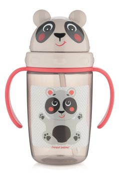 Canpol babies, Hello Little, Kubek z rurką silikonową, Beżowy, 400 ml - Canpol Babies