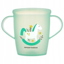 Canpol babies, Kubek otwarty z uchwytami TOYS zielony, 250 ml