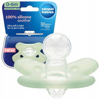 Canpol Babies Silikonowy Smoczek Uspokajający 100% Silikon Symetryczny 0-6M