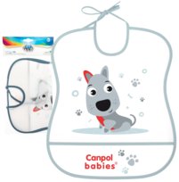 Canpol Babies Śliniak Zmywalny Z Kieszenią Miękki Wodoodporny