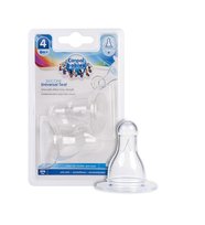 Canpol Babies, Smoczek silikonowy do kaszki, okrągły, 6m+, 2 szt.