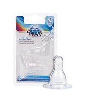 Canpol Babies, Smoczek silikonowy wolny, okrągły, 3m+, 2 szt.