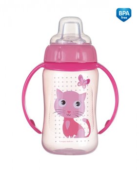 Canpol, Cute Animals, Kubek treningowy z silikonowym ustnikiem, Kotek - Canpol Babies