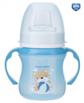 Canpol, EasyStart, Kubek treningowy, 120 ml, Sweet fun, Niebieski - Canpol Babies