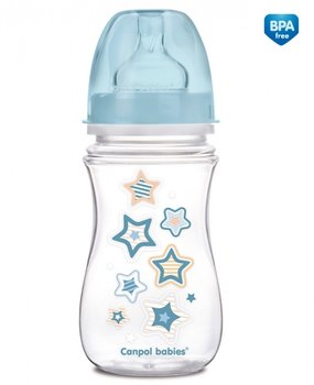 Canpol, EasyStart Newborn Baby, Butelka antykolkowa, 240 ml, Gwiazdki - Canpol Babies