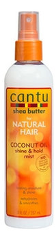 Cantu Shea Butter Natural Coconut Oil Shine & Hold Mist - mgiełka do włosów kręconych 237ml - Cantu