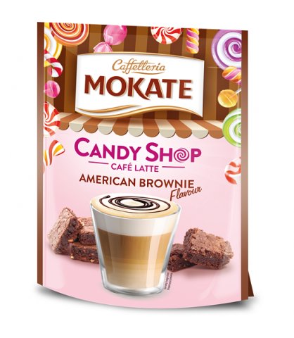 Фото - Кава Candy Cappuccino Mokate  Shop o smaku amerykańskiego brownie 110 g 