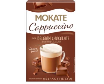 Cappuccino Mokate o smaku Belgijskiej Czekolady 160 g - Mokate