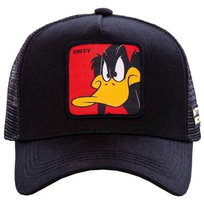 Capslab Męska Czapka Z Daszkiem Daffy Duck Looney Tunes Trucker Cap (OS / Czarny) capslab