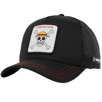 Capslab One Piece Trucker Cap CL-OP1-1-SKU2, Mężczyzna, Czapka z daszkiem, Czarny capslab