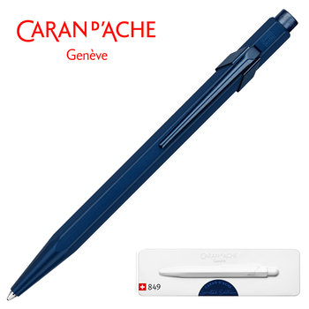 Caran D'ACHE, Długopis w pudełku Night Blue 849 Claim Your Style Ed3, niebieski - CARAN D'ACHE
