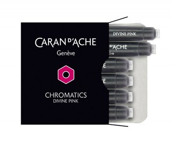 Caran D'ache, Naboje Chromatics Divine Pink, Różowy, 6 szt. - CARAN D'ACHE