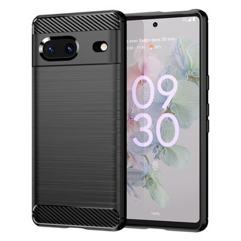 Carbon Case elastyczne etui pokrowiec Google Pixel 7 czarny - Bestphone
