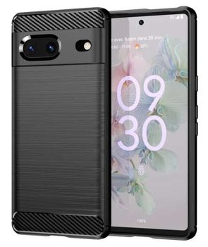 Carbon Case elastyczne etui pokrowiec Google Pixel 8 czarny - Bestphone