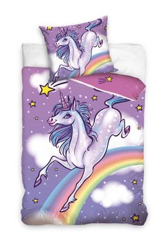 Carbotex, Jednorożec, Pościel dziecięca, bawełniana, Unicorn, 160x200 cm - Carbotex
