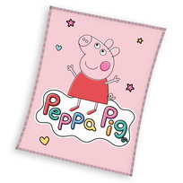 Carbotex, Koc licencyjny Polarowy 110x140cm, Świnka Peppa, Peppa Pig