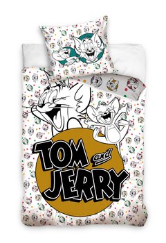 Carbotex, Pościel dziecięca, bawełniana, Tom&Jerry, 140x200 cm - Carbotex