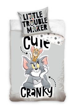 Carbotex, Pościel dziecięca, bawełniana, Tom&Jerry, 160x200 cm - Carbotex