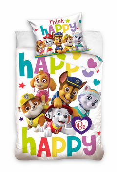 Carbotex, Psi Patrol, Pościel niemowlęca do łóżeczka, Be Happy, 100x135 cm - Carbotex