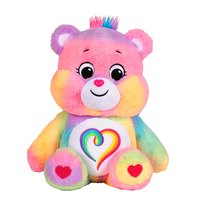 Care Bears - Basic Fun Togetherness Bear pluszowa zabawka, 22 cm, tęczowa przytulanka, wyjątkowy prezent dla dzieci od 3 lat, kolorowy miś kolekcjonerski Basic Fun
