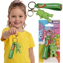 Care Bears Zielony BRELOK 3D do kluczy, gumowa zawieszka DO PLECAKA CARE BEARS