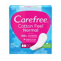 Carefree, Cotton Aloe, wkładki higieniczne, 56 szt.