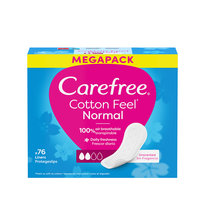 Carefree,Cotton wkładki higieniczne nieperfumowane 76szt