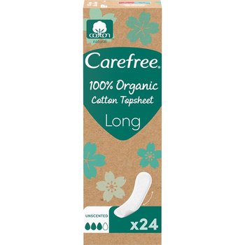 Carefree,Organic Cotton Long wkładki higieniczne 24szt - Carefree