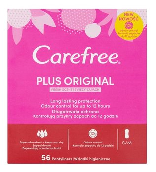 Carefree, Plus Original, wkładki higieniczne, 56 szt. - Carefree