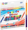 Carioca, Kredki Ołówkowe Trójkątne Bicolor 24/48 - Carioca