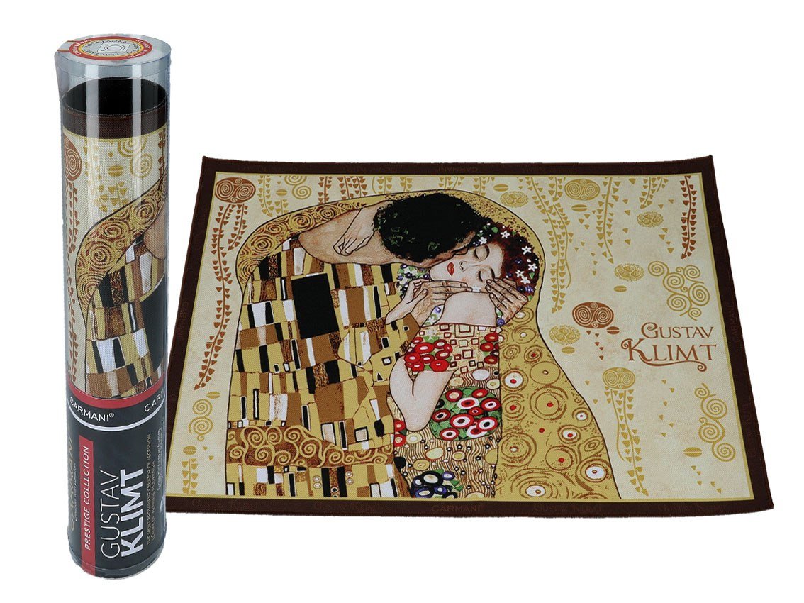 Carmani, Podkładka na stół G. Klimt, Pocałunek (kremowe tło)
