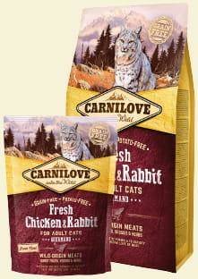 CARNILOVE CAT FRESH CHICKEN & RABBIT GOURMAND FOR ADULT 6kg - Carnilove