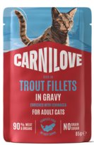 CARNILOVE Cat Pouch Gravy Trout 85g