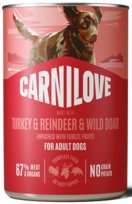 CARNILOVE Dog Turkey Reindeer Wildboar 400g
