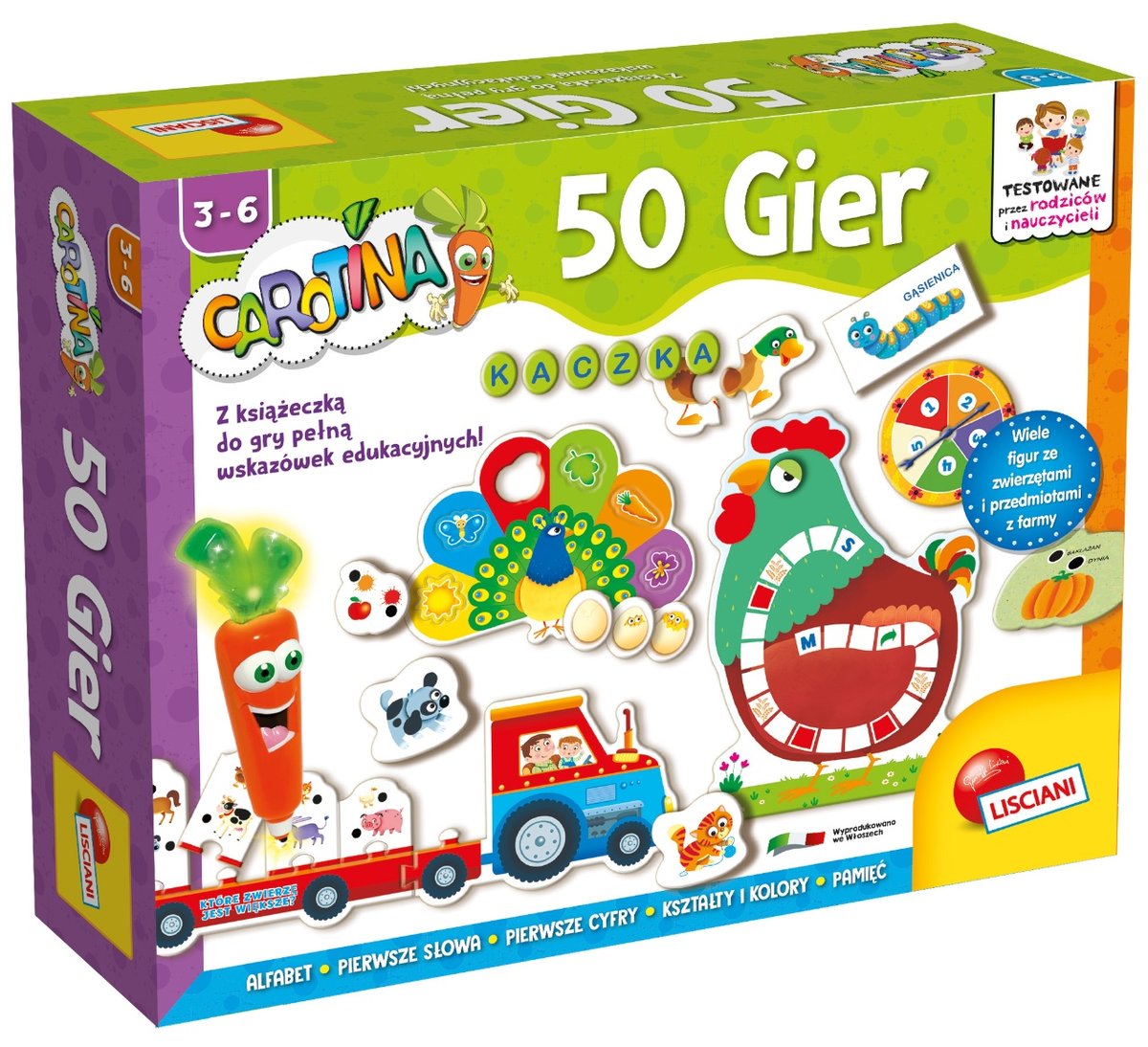 Carotina Laboratorium 50 gier, Lisciani, zestaw gier